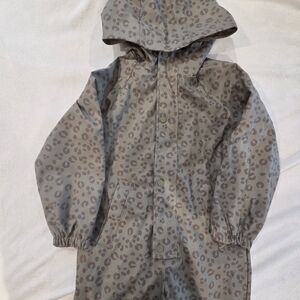 Kids Leopard Print Hooded Jacket